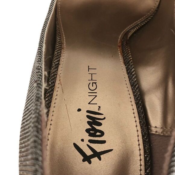 .WIDE FIONI NIGHT GOLD SPARKLE PUMPS 8W - Picture 12 of 13